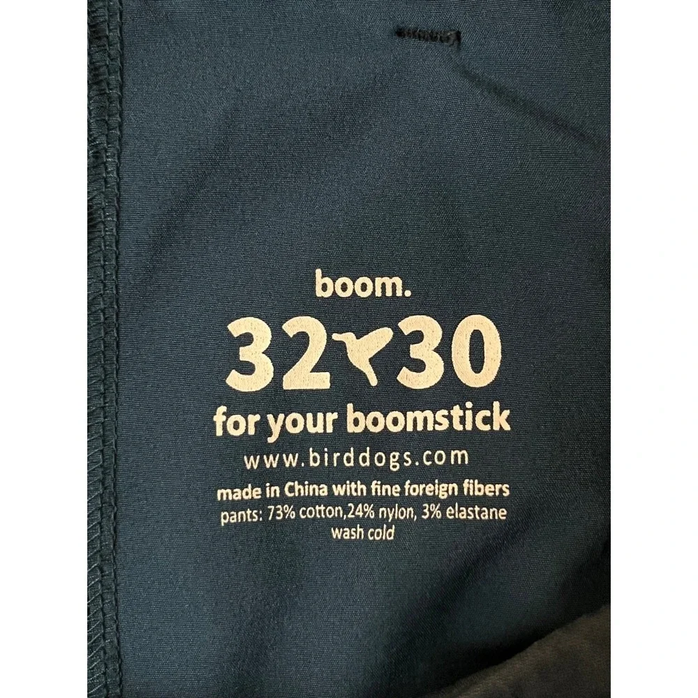 Birddogs Boomstick Pants Men's 32x30 Dark Gray Chino Performance Stretch